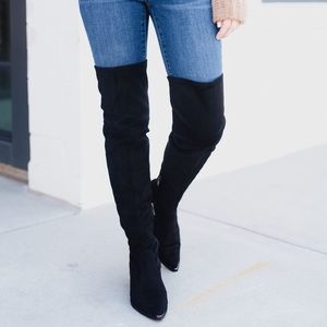 Target wide calf over the knee suede boots 10